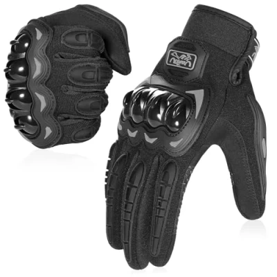 Abbildung von COFIT Motorrad Handschuhe, Touchscreen Motorradhandschuhe für Motorradrennen, Mountainbike, Motorcross, Klettern, Wandern und andere Outdoor Sportarten Aktivitäten Schwarz XL