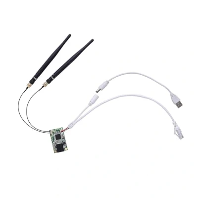 Abbildung von Vonets VM300 H WiFi Modul Bridge Wireless Repeater Mini Router Ethernet Adapter mit 2 externen Antennen RJ45 USB Kabel für Netzwerkgerät DIY Engineering PS3 …