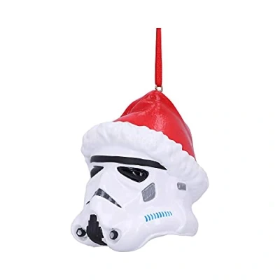 Abbildung von Nemesis Now Stormtrooper Weihnachtsmannmütze, zum Aufhängen, 8,3 cm, Weiß