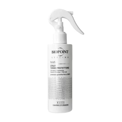 Abbildung von Biopoint Styling Thermoprotektor Spray für Haare, bis zu 230 Hitzeschutz von Phon, Glätteisen und Lockenwickler mit UV Filtern, 200 ml