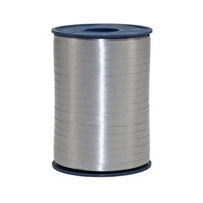 Abbildung von C.E. PATTBERG Geschenkband Schiefer grau, 500 Meter Ringelband 5 mm zum Basteln, Dekorieren &amp; Verpacken von Geschenken zu jedem Anlass