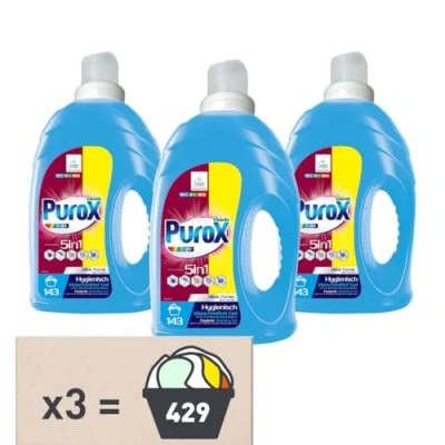 Abbildung von PUROX COLOR (143 WL) Mountain Flowers HDPE Wäschegel LIMITIERTE VERSION 4,3 l Multipack 3 Stück