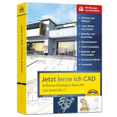 Abbildung von Jetzt lerne ich CAD Einstieg in AutoCAD und LT: Einfacher LT. Mit Übungen zum Download