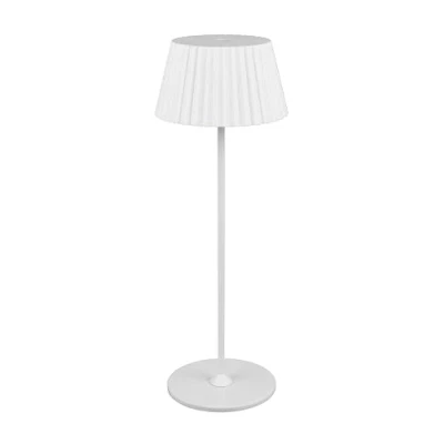 Abbildung von Reality Leuchten LED Außen Akku Stehleuchte Suarez R47706131, Metall Weiß matt, inkl. 1.5 Watt LED, 4 fach Touch