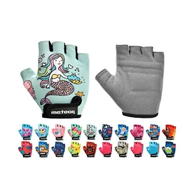 Abbildung von meteor Kinder Fahrradhandschuhe Bike Gel BMX Handschuh Jungen Fahrrad Handschuhe Mädchen radhandschuhe Scooter Tretroller Fahr Rad