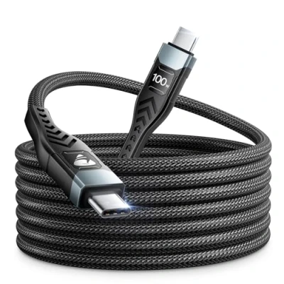 Abbildung von 100W USB C Kabel 3M auf Lang PD Schnellladekabel Typ Ladekabel Ladegerät für iPhone 16 15 Pro Samsung S24 S23 S22 S21, iPad Pro, MacBook Pro/Air, Pixel, Switch,Tablets