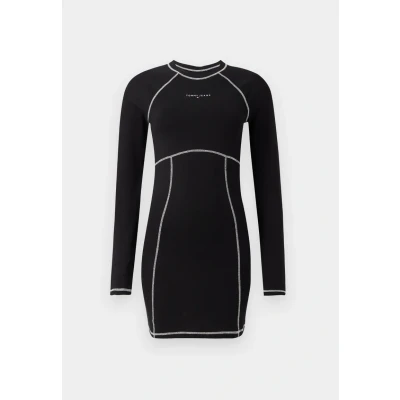 Abbildung von Tommy Jeans Jerseykleid »TJW BODYCON LINEAR MINI DRESS«