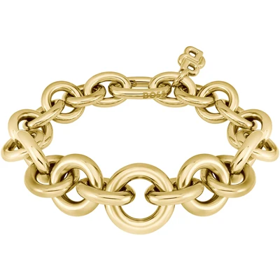 Abbildung von BOSS Alive Statement Armband goldcoloured, Damen, Größe: One Size, Gold coloured