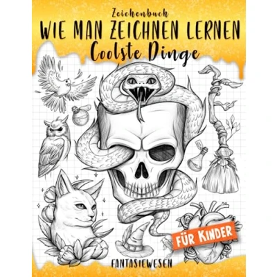 Abbildung von Zeichenbuch: Wie man Zeichnen Lernen Coolste Dinge Fantasiewesen für Kinder: Einfache Schritt Anleitungen fantasievolle ... (Wie Zeichnet Dinge, Band 5)