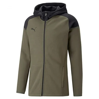 Abbildung von PUMA Herren Teamcup Casuals Hooded JKT Kapuzenjacke, Grünmoos, L