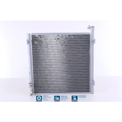 Abbildung von NISSENS 94290 Klimakondensator ohne Trockner Aluminium 340 R 134a