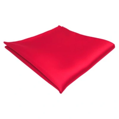 Abbildung von TigerTie Designer Einstecktuch in rot verkehrsrot knallrot einfarbig uni
