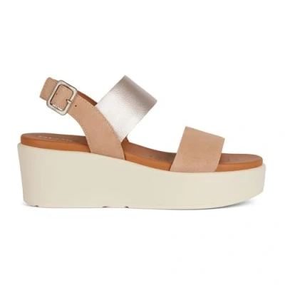 Abbildung von Geox D XAND 2.2S A Wedge Sandal, DK Skin/Champagne, 38 EU