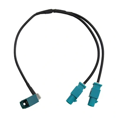 Abbildung von OTOTEC FAKRA Z Konverter Buchse zu Doppelstecker Autoradio FM Antennen Adapterkabel 24CM für GPS GSM Navigation