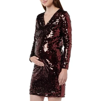 Abbildung von Mamalicious Mlparty Solid Short Dress Cocktailkleid/festliches Kleid, Damen, Größe: 40, Sassafras