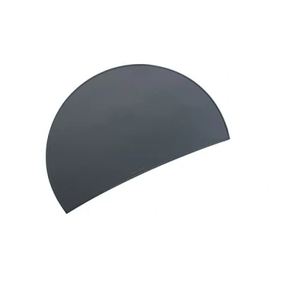 Abbildung von Läufer 49749 Durella Rondo Schreibtischunterlage, halbrund, rutschfeste Schreibunterlage, graphit schwarz, 73 x 48 cm, Mittel