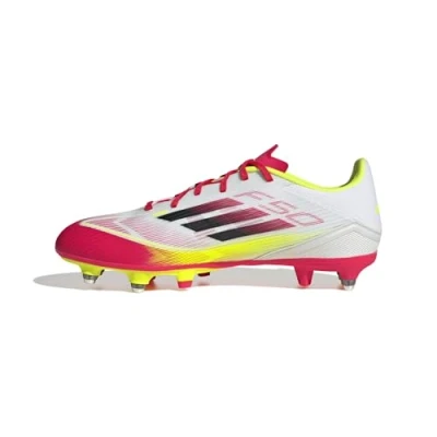 Abbildung von adidas Performance F50 League SOFT Ground Fußballschuh Stollen, Herren, Größe: 46, Footwear white/core black/solar yellow Schuhe