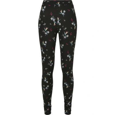Abbildung von Urban Classics SOFT AOP Leggings Hosen, Damen, Größe: 5XL, Blackfloret