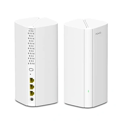 Abbildung von Tenda Nova MX12 Mesh WLAN WiFi 6 System AX3000 Dual Band empfohlen für Häuser mit 3 5 Schlafzimmern 6X Gigabit Port Ersetzt Router &amp; Repeater Kompatibel Alexa 2Pack