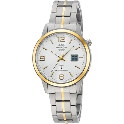 Abbildung von MASTER TIME Funkuhr, Quarzuhr, Armbanduhr, Damenuhr, analog, digital