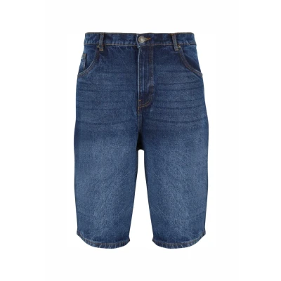 Abbildung von Urban Classics Heavy Jeans Shorts, Herren, Größe: W30, New dark blue washed