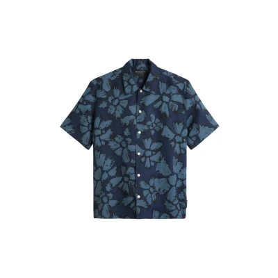 Abbildung von Marc O&#039;Polo Regular Hemd, Herren, Größe: Small, Mulit dark navy