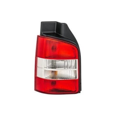 Abbildung von HELLA 2SK 008 579 211 Rückleuchte links P21/4W, P21W, PY21W 12 glasklar, Rot mit Glühlampen Lampenträger VOLKSWAGEN: Transporter 5