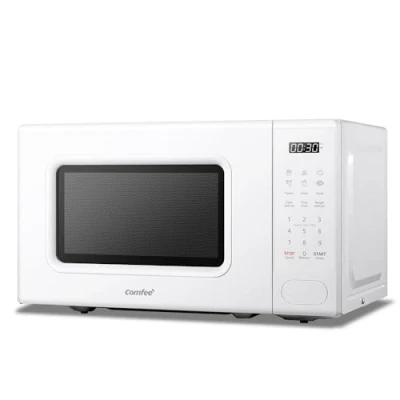 Abbildung von COMFEE&#039; Digitale Mikrowelle, 700 W, 20 l, 6 voreingestellte Menüs, Express Cook, 11 Leistungsstufen, Auftauen, Speicherfunktion Weiß CM E202CC(WH)