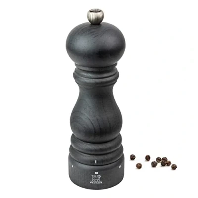 Abbildung von PEUGEOT Pfeffermühle Paris u‘Select 18 cm 6 voreingestellte Mahlgrade Aus PEFC zertifiziertem Holz Französisches Know how Graphitfarben