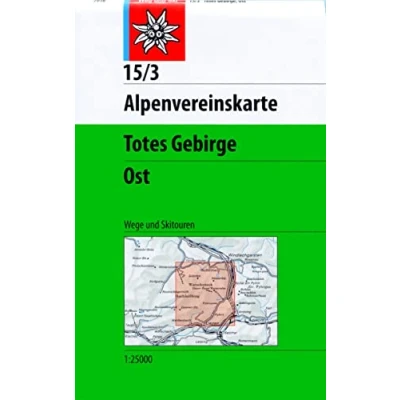 Abbildung von Totes Gebirge, Ost: Topographische Karte 1:25.000 mit Wegmarkierungen und Skirouten: Wege Skitouren (Alpenvereinskarten)