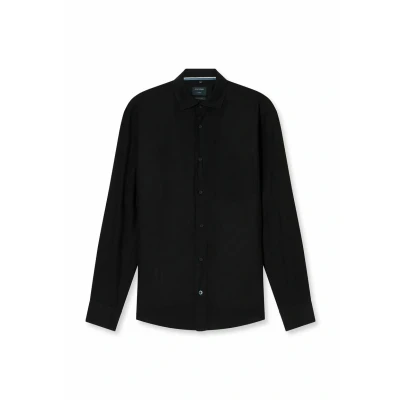 Abbildung von Olymp Casual Regular FIT KENT Hemd, Herren, Größe: Small, Schwarz