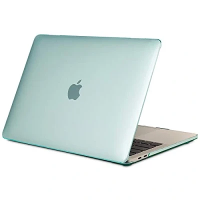 Abbildung von TECOOL Hülle nur Kompatibel mit MacBook Pro 16 Zoll 2020 2019 A2141 Touch Bar, Ultradünne Schutzhülle Hartschale Case, Kristall Minzgrün