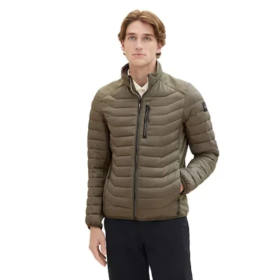 Abbildung von TOM Tailor Hybrid Jacket Übergangsjacke, Herren, Größe: XXL, Smokey olive green