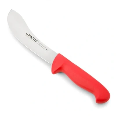 Abbildung von Arcos Serie 2900 Kürschnermesser Klinge Nitrum Edelstahl 190 mm HandGriff Polypropylen Farbe Rot