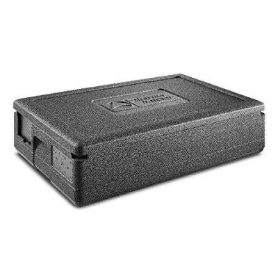 Abbildung von thermohauser EPP Thermobox GN 1/1 Gastrostar inklusive Deckel 21,5 Liter Volumen 60 x 40 18 cm 5 farbiges Einsteckkartenset, Schwarz