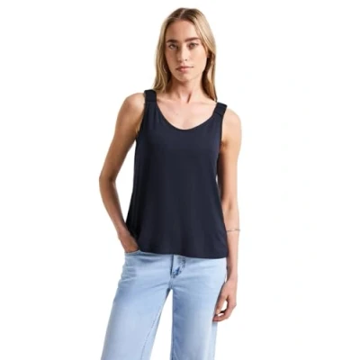 Abbildung von STREET ONE Damen A323622 Top mit Raffung, Deep Blue, 38