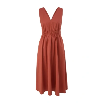 Abbildung von s.Oliver Black Label Freizeitkleid, Damen, Größe: 44, Terrakotta