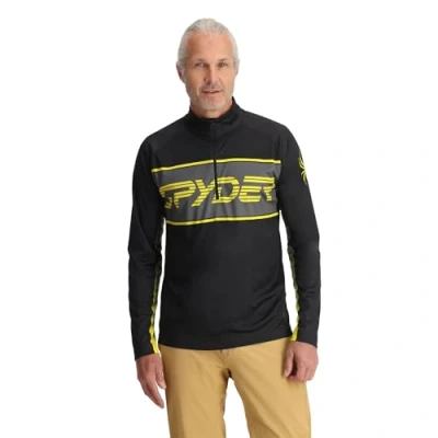 Abbildung von Spyder Paramount 1/2 Zip, Herren, Acid Yellow, M