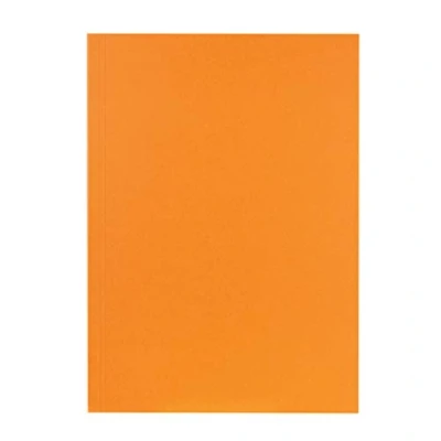 Abbildung von Original Falken 100er Pack Aktendeckel. Made in Germany. Aus Recycling Karton für DIN A4 orange Blauer Engel Hefter ideal das Büro und Schule die mobile Organisation