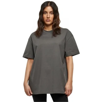 Abbildung von Build Your Brand Damen BY149 Ladies Oversized Boyfriend Tee T Shirt, darkshadow, M