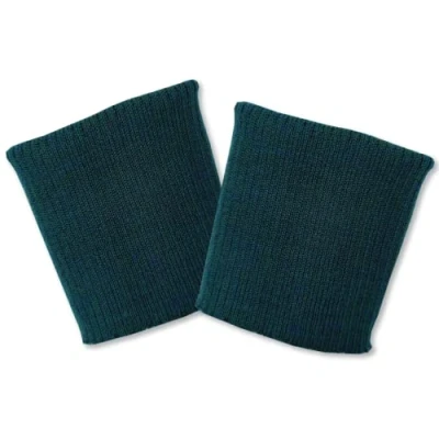 Abbildung von USIT, Wollbündchen, 8 x 9 cm, ideal zur Reparatur von Jacken und Jacken, 1 Paar, dunkelgrün