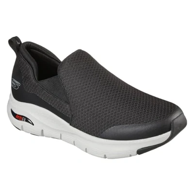 Abbildung von Skechers Herren Arch Fit Banlin Sneaker, Black Mesh Synthetic Trim, 42.5 EU