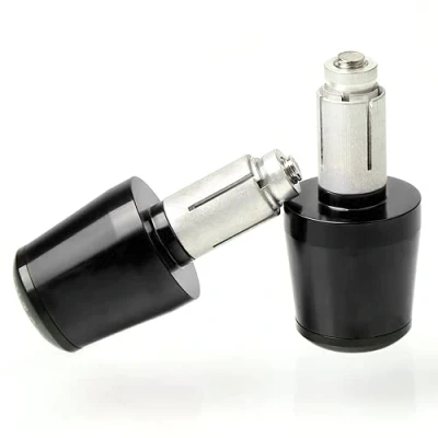 Abbildung von 7/8&quot; 22mm Motorrad Lenkergriffe Endkappen Aluminium für Z250 Z300 Z400 Z650 Z750 Z800 Z900 Z900RS Z1000 Schwarz