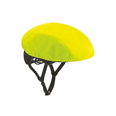 Abbildung von Gonso Allwetter Helmhaube, Helmüberzieher für Männer und Frauen, Wasserdicht bis 10.000 mm &amp; winddicht, Kopfnahe Passform, PFC frei, Unisex, Gelb, Gr. M