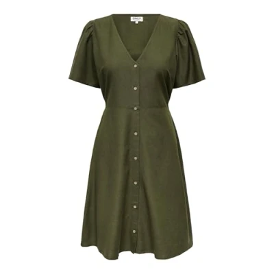 Abbildung von ONLY VITA LIFE NOOS Blusenkleid, Damen, Größe: XS, Khaki