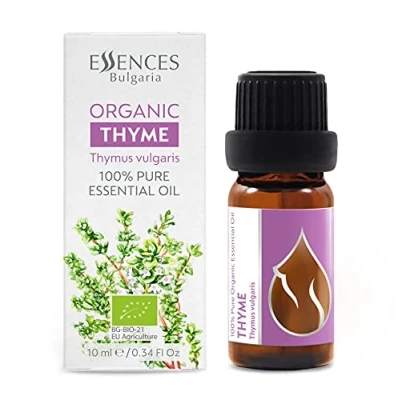 Abbildung von Essences Bulgaria BIO Thymian Ätherisches Öl 10ml Thymus vulgaris 100% Naturrein Unverdünnt zertifiziert Spitzenqualität aus Familienbetrieb Ohne Gentechnik Vegan