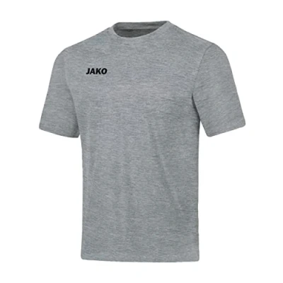 Abbildung von JAKO Unisex Kinder Teamline Base T Shirt, Hellgrau meliert, 116 EU