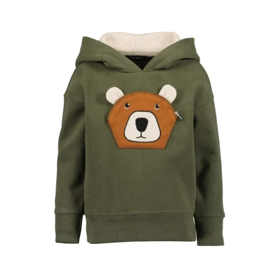 Abbildung von Blue Seven BEAR Kapuzenpullover für Kinder, Größe: 122, Oliv