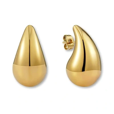 Abbildung von Tropfen Ohrringe Gold 18K für Damen I Dupes aus hautverträglichem goldenen Edelstahl Waterdrop Earrings