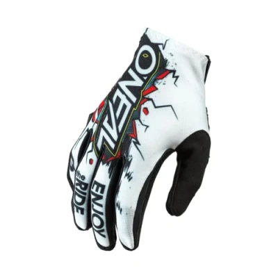Abbildung von O&#039;NEAL Fahrrad &amp; Motocross Handschuhe MX MTB DH FR Downhill Freeride Langlebige, Flexible Materialien, belüftete Handoberseite Matrix Glove Villain Unisex Schwarz Weiß Größe L